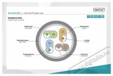 DIGITUS CAT6 S-FTP LSZH 2m patch k&aacute;bel - sz&uuml;rke Iroda &eacute;s sz&aacute;m&iacute;t&aacute;stechnika - H&aacute;l&oacute;zat - H&aacute;l&oacute;zati kieg&eacute;sz&iacute;tő - 393261