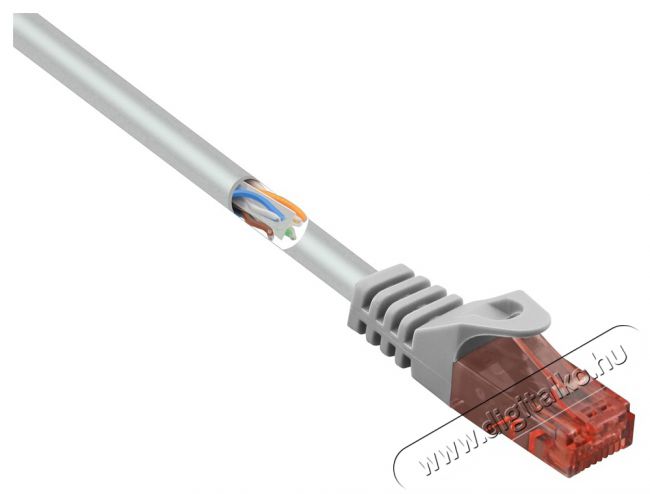 DIGITUS CAT6 U/UTP 1m szürke patch kábel Iroda és számítástechnika - Hálózat - Hálózati kiegészítő - 393481