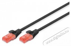 DIGITUS CAT6 U/UTP LSZH 5m fekete patch kábel Iroda és számítástechnika - Hálózat - Hálózati kiegészítő - 393552