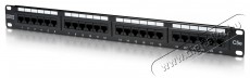 DIGITUS CAT5e 24port 19" 1U fekete árnyékolatlan Patch Panel Iroda és számítástechnika - Hálózat - Hálózati kiegészítő - 393071