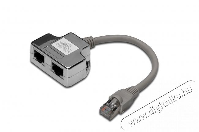 DIGITUS CAT5e árnyékolt RJ45/RJ45 lengő Y elosztó Iroda és számítástechnika - Hálózat - Hálózati kiegészítő - 393067