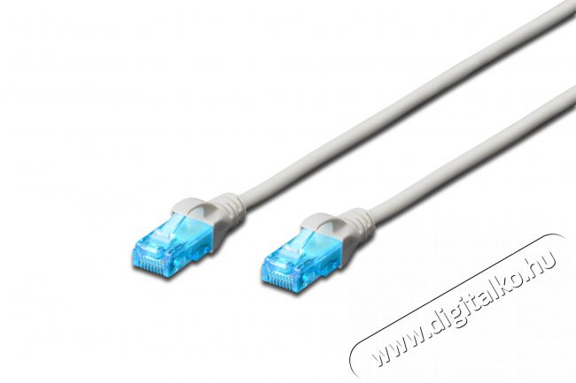 DIGITUS CAT5e U/UTP PVC 3m szürke patch kábel Iroda és számítástechnika - Hálózat - Hálózati kiegészítő - 393575