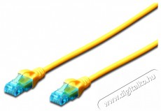 DIGITUS CAT5e U/UTP PVC 5m sárga patch kábel Iroda és számítástechnika - Hálózat - Hálózati kiegészítő - 393571