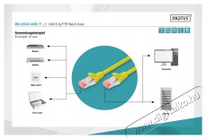 DIGITUS CAT6 S-FTP LSZH 10m sárga patch kábel Iroda és számítástechnika - Hálózat - Hálózati kiegészítő - 393332
