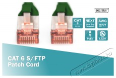 DIGITUS CAT6 S-FTP LSZH 1m zöld patch kábel Iroda és számítástechnika - Hálózat - Hálózati kiegészítő - 393327