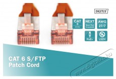DIGITUS CAT6 S-FTP LSZH 3m piros patch kábel Iroda és számítástechnika - Hálózat - Hálózati kiegészítő - 393330