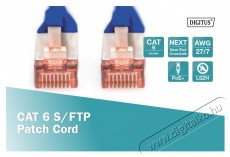 DIGITUS CAT6 S-FTP LSZH 5m kék patch kábel Iroda és számítástechnika - Hálózat - Hálózati kiegészítő - 393331