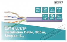 DIGITUS CAT6 U/UTP 250MHz Eca LSZH 305m dobozos lila fali kábel Iroda és számítástechnika - Hálózat - Hálózati kiegészítő - 393576