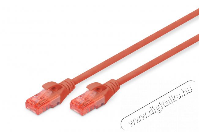 DIGITUS CAT6 U/UTP LSZH 3m piros patch kábel Iroda és számítástechnika - Hálózat - Hálózati kiegészítő - 393579