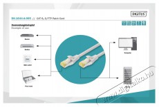 DIGITUS CAT6A S-FTP LSZH 30m szürke patch kábel Iroda és számítástechnika - Hálózat - Hálózati kiegészítő - 393336