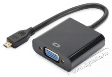 DIGITUS micro HDMI apa -> VGA anya adapter Tv kiegészítők - Kábel / csatlakozó - Csatlakozó / elosztó / átalakító - 393673