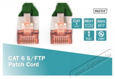 DIGITUS CAT6 S-FTP LSZH 10m zöld patch kábel Iroda és számítástechnika - Hálózat - Hálózati kiegészítő - 393262
