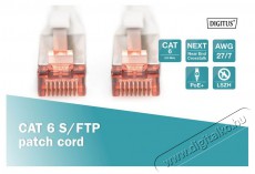 DIGITUS CAT6 S-FTP LSZH 30m szürke patch kábel Iroda és számítástechnika - Hálózat - Hálózati kiegészítő - 393264