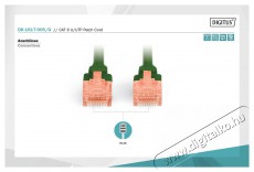DIGITUS CAT6 U/UTP LSZH 0,5m zöld patch kábel Iroda és számítástechnika - Hálózat - Hálózati kiegészítő - 393517