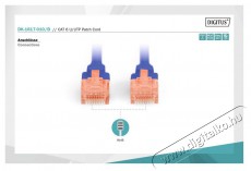 DIGITUS CAT6 U/UTP LSZH 1m kék patch kábel Iroda és számítástechnika - Hálózat - Hálózati kiegészítő - 393533