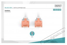 DIGITUS CAT6 U/UTP LSZH 25m szürke patch kábel Iroda és számítástechnika - Hálózat - Hálózati kiegészítő - 393524