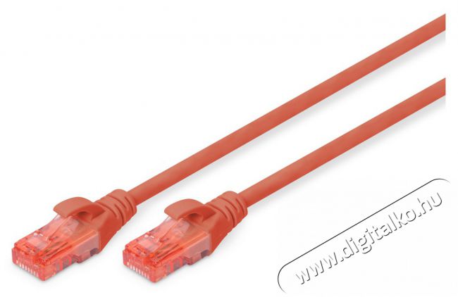 DIGITUS CAT6 U/UTP LSZH 2m piros patch kábel Iroda és számítástechnika - Hálózat - Hálózati kiegészítő - 393518