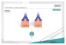 DIGITUS CAT6 U/UTP LSZH 5m kék patch kábel Iroda és számítástechnika - Hálózat - Hálózati kiegészítő - 393529
