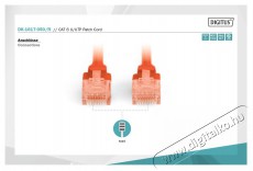 DIGITUS CAT6 U/UTP LSZH 5m piros patch kábel Iroda és számítástechnika - Hálózat - Hálózati kiegészítő - 393541