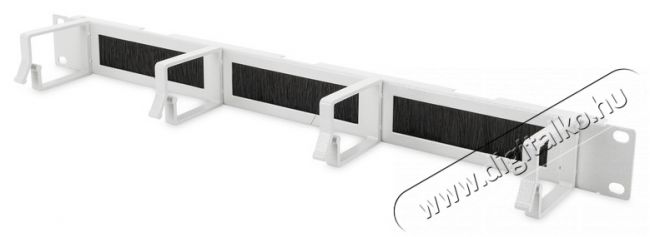 DIGITUS DN-97662 19" 1U gyűrűs fésűs szürke kábelrendező Iroda és számítástechnika - Hálózat - Hálózati kiegészítő - 393192