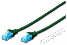 DIGITUS CAT5e U/UTP PVC 1m zöld patch kábel Iroda és számítástechnika - Hálózat - Hálózati kiegészítő - 393631