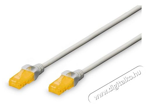 DIGITUS CAT6A U/UTP 5m szürke patch kábel Iroda és számítástechnika - Hálózat - Hálózati kiegészítő - 393560