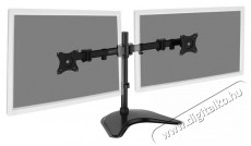 DIGITUS asztali univerzális (VESA 75 / 100) 2-es fekete monitor tartó konzol Tv kiegészítők - Fali tartó / konzol - Fali készülék tartó - 391877