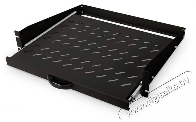 DIGITUS DN-19 TRAY-2-SW 19 2U 450mm mély fekete fix polc Iroda és számítástechnika - Hálózat - Hálózati kiegészítő - 393145