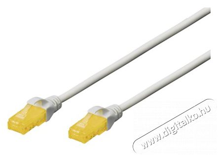 DIGITUS CAT6A U/UTP 0,5m szürke patch kábel Iroda és számítástechnika - Hálózat - Hálózati kiegészítő - 393509