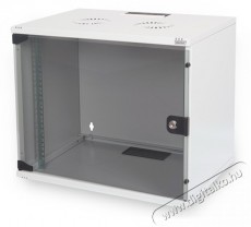 DIGITUS 19" 370x540x400 7U lapraszerelt üvegajtós szürke fali rack szekrény Iroda és számítástechnika - Hálózat - Hálózati kiegészítő - 414493