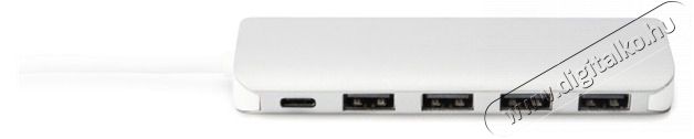 DIGITUS USB Type-C 4 portos USB 3.0 hub + PD Iroda és számítástechnika - Notebook kiegészítő - USB hub / elosztó - 415645