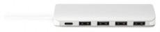 DIGITUS USB Type-C 4 portos USB 3.0 hub + PD Iroda és számítástechnika - Notebook kiegészítő - USB hub / elosztó - 415645