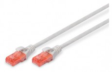 DIGITUS CAT6 U/UTP LSZH 0,25m szürke patch kábel Háztartás / Otthon / Kültér - Világítás / elektromosság - Hálózati elosztó / hosszabbító / adapter - 432864