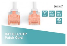 DIGITUS CAT6 U/UTP LSZH 0,25m szürke patch kábel Háztartás / Otthon / Kültér - Világítás / elektromosság - Hálózati elosztó / hosszabbító / adapter - 432864