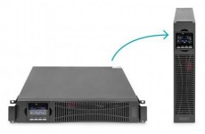 DIGITUS DN-170094 1500VA 1500W fekete online rack szünetmentes tápegység Iroda és számítástechnika - Egyéb számítástechnikai termék - 453586