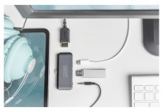DIGITUS DA-70893 USB-C 4 portos univerzális mobil dokkoló Iroda és számítástechnika - Egyéb számítástechnikai termék - 456893
