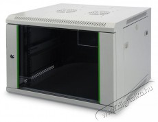 DIGITUS 19 460x540x400 9U lapraszerelt üvegajtós szürke fali rack szekrény Iroda és számítástechnika - Hálózat - Hálózati kiegészítő - 452813