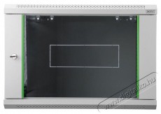DIGITUS 19 460x540x400 9U lapraszerelt üvegajtós szürke fali rack szekrény Iroda és számítástechnika - Hálózat - Hálózati kiegészítő - 452813