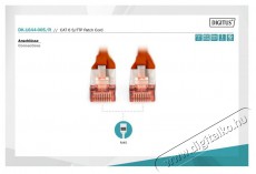 DIGITUS CAT6 S-FTP LSZH 0,5m piros patch kábel Iroda és számítástechnika - Számítógép tartozék - Hálózati kábel - 439920