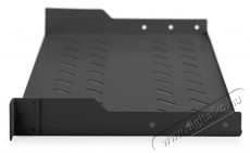 DIGITUS DN-19 TRAY-1-SW 19 1U 250mm mély fekete fix polc Iroda és számítástechnika - Egyéb számítástechnikai termék - 438652
