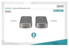 DIGITUS DS-55318 vezet&eacute;k n&eacute;lk&uuml;li HDMI extender szett 50m (ad&oacute; &eacute;s vevőegys&eacute;g) Iroda &eacute;s sz&aacute;m&iacute;t&aacute;stechnika - Egy&eacute;b sz&aacute;m&iacute;t&aacute;stechnikai term&eacute;k - 497874