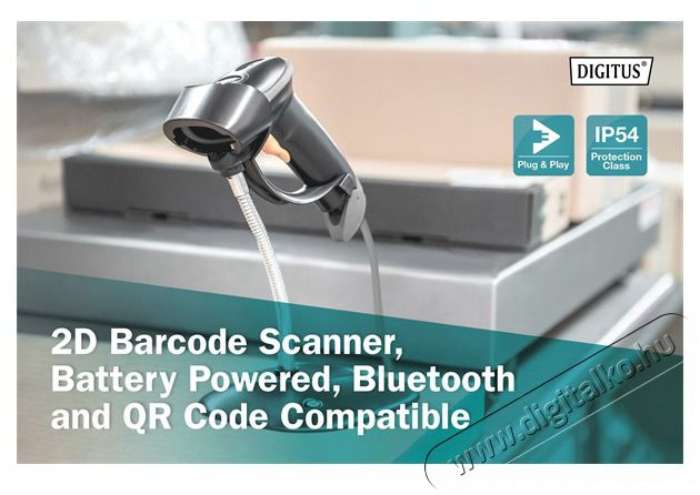 DIGITUS DA-81003 BT/RJ45/USB 1D/2D k&eacute;zi vonalk&oacute;dolvas&oacute; USB kit &aacute;llv&aacute;nnyal Iroda &eacute;s sz&aacute;m&iacute;t&aacute;stechnika - Egy&eacute;b sz&aacute;m&iacute;t&aacute;stechnikai term&eacute;k - 500317