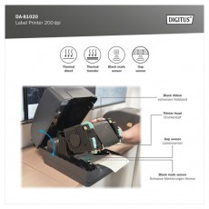 DIGITUS DA-81020 200dpi USB/RS232/LAN vonalk&oacute;dnyomtat&oacute; Iroda &eacute;s sz&aacute;m&iacute;t&aacute;stechnika - Egy&eacute;b sz&aacute;m&iacute;t&aacute;stechnikai term&eacute;k - 500328