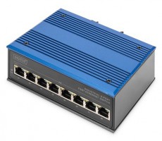 DIGITUS DN-650106 8port 10/100 falra szerelhető ipari switch Iroda és számítástechnika - Hálózat - Switch - 500294