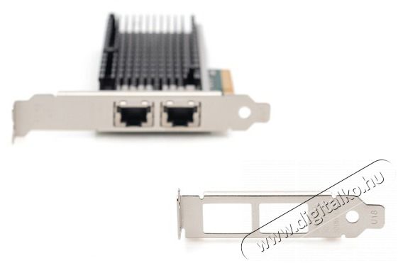 DIGITUS DN-10163 10GbE RJ45 Dual Port Ethernet Server PCIe adapter Iroda &eacute;s sz&aacute;m&iacute;t&aacute;stechnika - Egy&eacute;b sz&aacute;m&iacute;t&aacute;stechnikai term&eacute;k - 500583