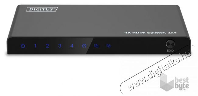 DIGITUS DS-55337 4 portos 4K/60Hz HDMI splitter Iroda és számítástechnika - Egyéb számítástechnikai termék - 507437