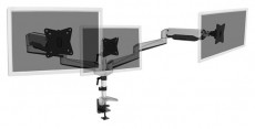DIGITUS DA-90363 C-bilincses gázrugós univerzális (VESA 75/100) 3-as ezüst monitor tartó konzol Tv kiegészítők - Fali tartó / konzol - Asztali tartó - 514502