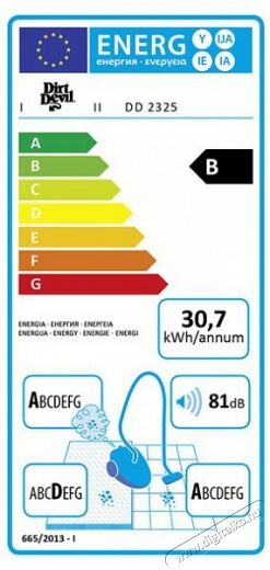 Dirt Devil DD2325-2 Yazz 2.1 porszívó - piros/fekete Háztartás / Otthon / Kültér - Porszívó / takarítógép - Porzsák nélküli porszívó - 300086