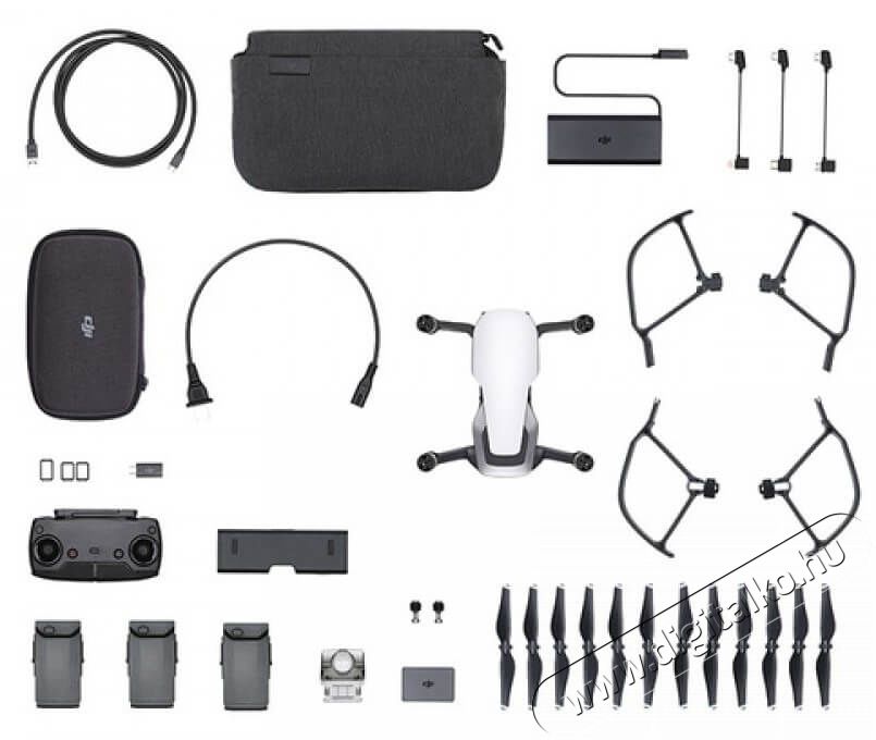 DJI Mavic Air drón - Arctic White Fényképezőgép / kamera - Drón - Drón - 336334