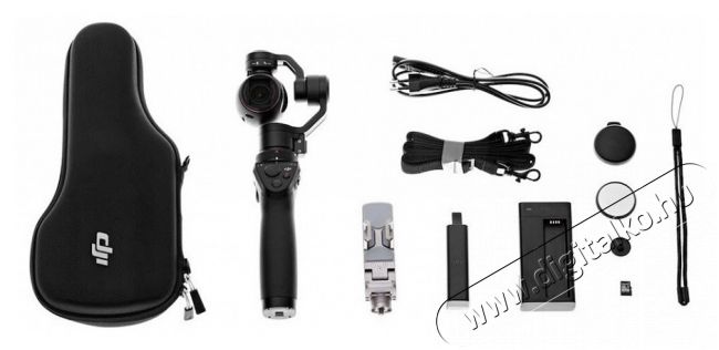 DJI Osmo kamera stabilizátorral + 2 db akkumulátor + tartozék mikrofon Fényképezőgép / kamera - Sport kamera - 4K felbontású - 314262